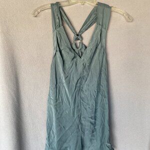 Banana Republic 100% Silk Blue Twist Back Tank Top Size S | Sleeveless Blouse
